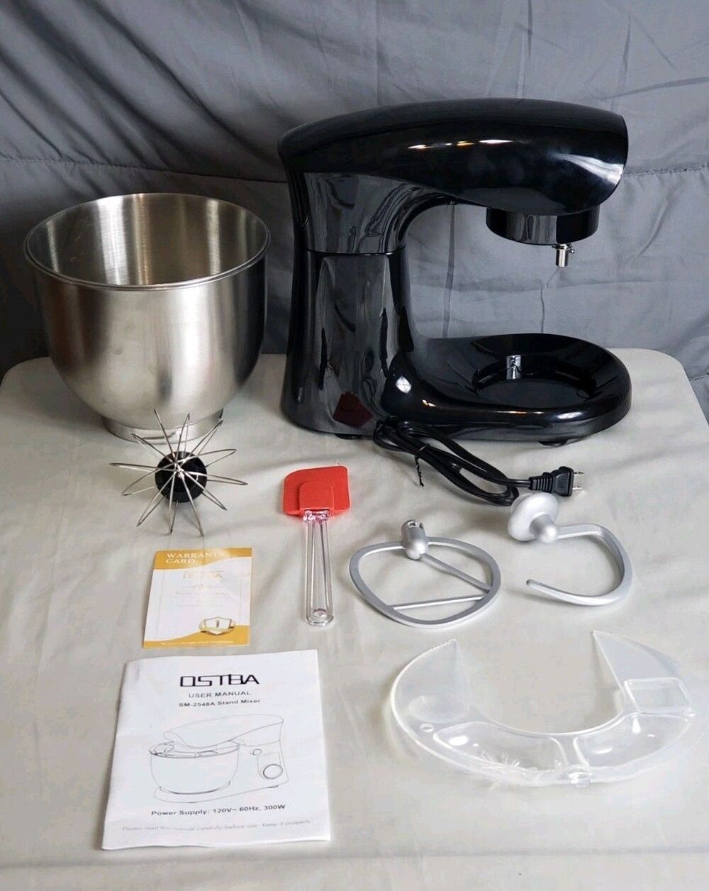 Ostba Black Stand Mixer 8 Piece Fresh Out Box Used Once Still Have Original Box. - Picture 5 of 9